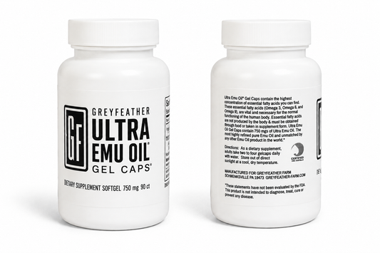 Greyfeather™ Ultra Emu Oil Gel Caps