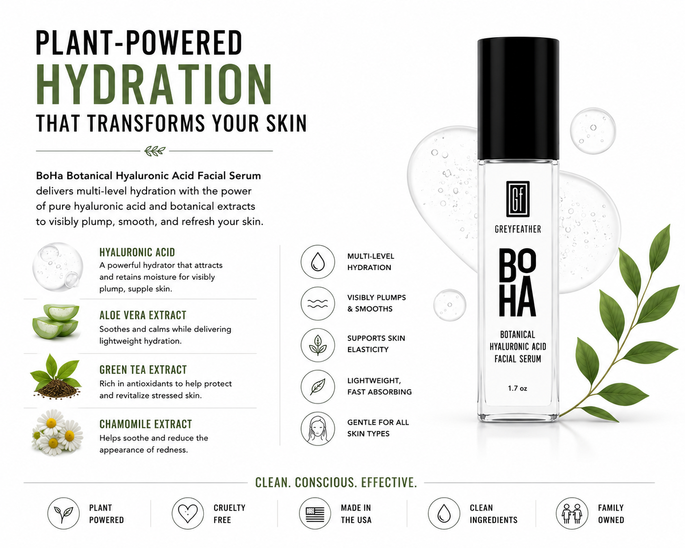 BoHa™ Botanical Hyaluronic Acid Serum