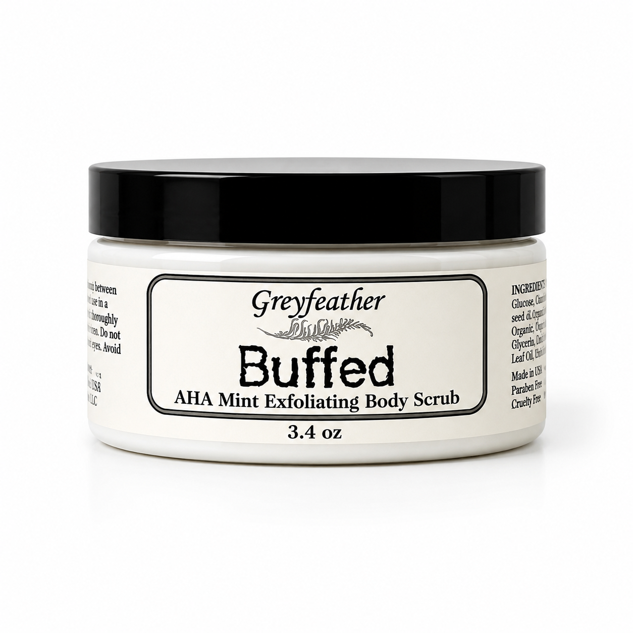 Greyfeather™ Buffed Body Scrub with Botanical AHA Complex