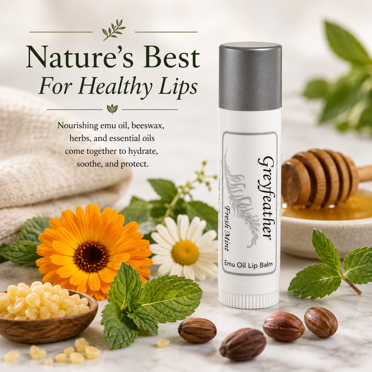 Greyfeather™ Fresh Mint Lip Balm